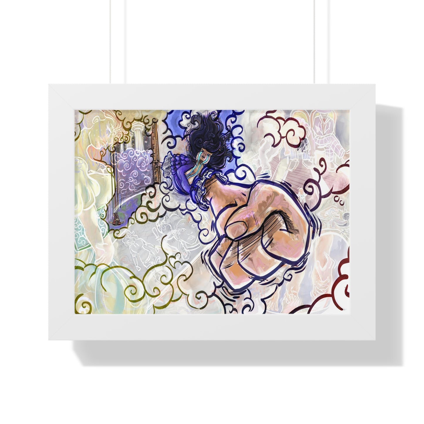 Draft 1: Framed painting