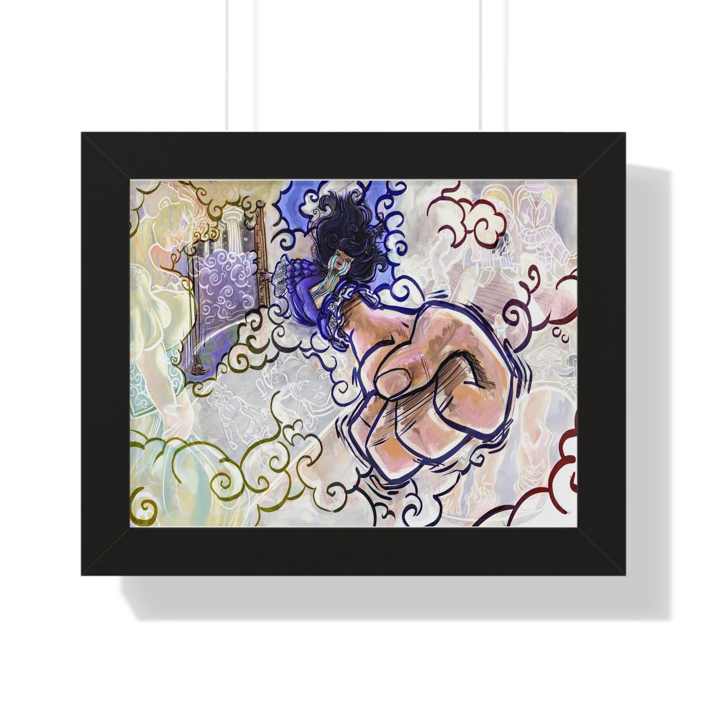 Draft 1: Framed painting