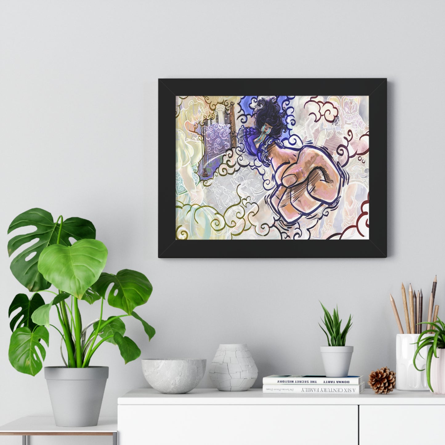 Draft 1: Framed painting